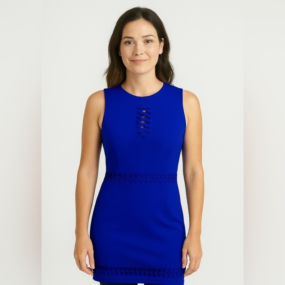 Gianni Bini Cut Out Cobalt Blue Dress size small